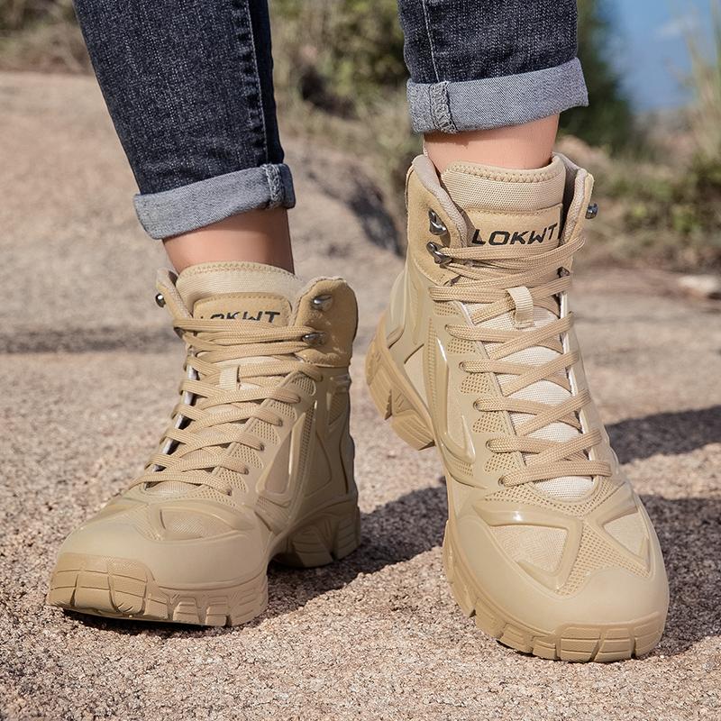 Botas Masculinas Outdoor Botas Desert Botas de Caminhada Sapatos de Tornozelo Para Homens Sapatos de Segurança para Trabalho