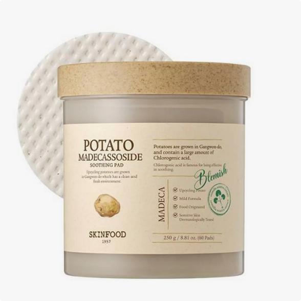 Skinfood Toner Pads 60ea 5 Types/ Nourishing, Soothing, Brightening ,Moisturizing, Korean Cosmetics, Kbeauty