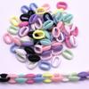 30pcs 16x10mm Mixed Candy Light Color Acrylic Beads For Kids Jewelry Making DIY Bracelets Necklace Jewelry Findings