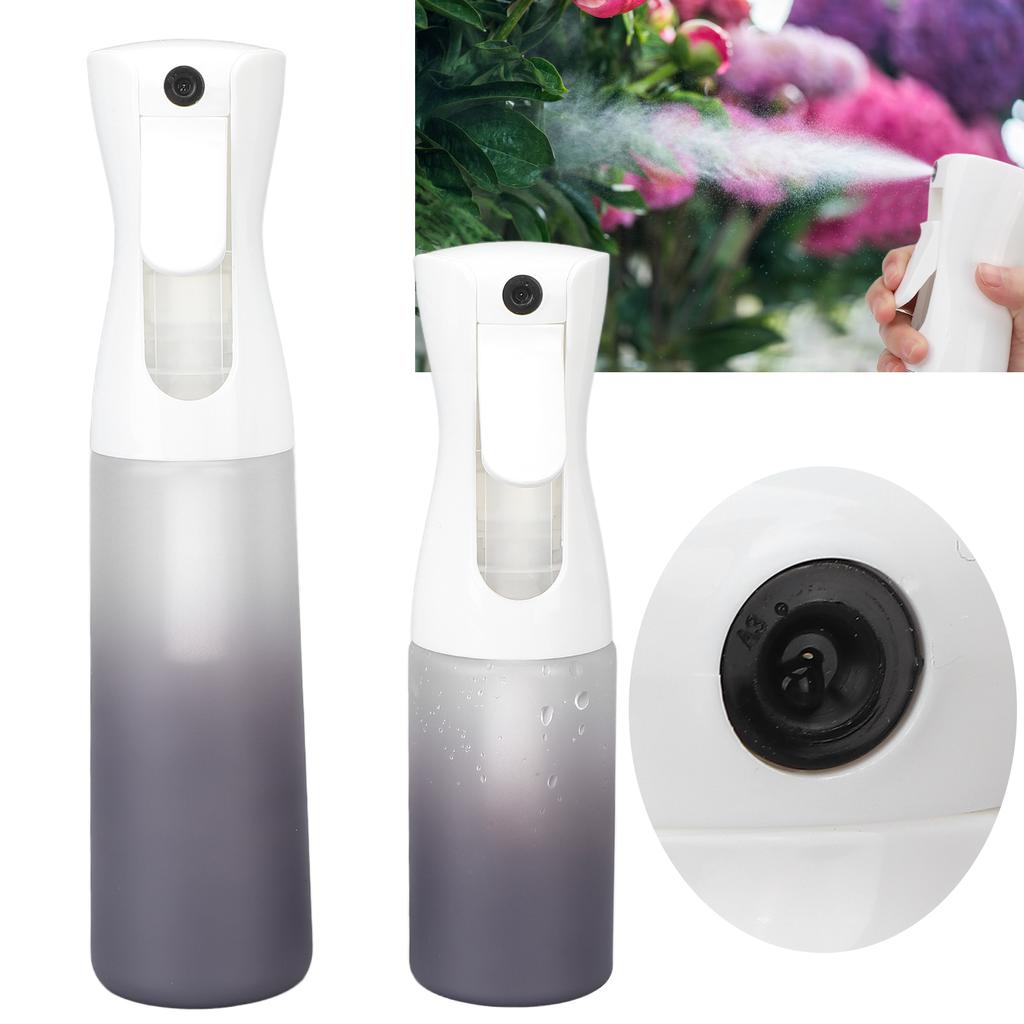 2pcs Empty Spray Bottle Fine Mist Refillable Spray Containers for Hair Plant 300ml 200ml Gradient Grey