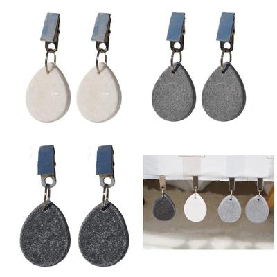 Pastoral Marble Tablecloth Clips: Windproof Outdoor Pendant, Hot Selling Design