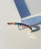 Bonbeau Rainbow Cubic Pin Earcuff