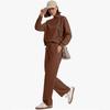 2025 Women's Autumn Sports Casual Two-Piece Set: Pullover Sweatshirt & Wide-Leg Pants