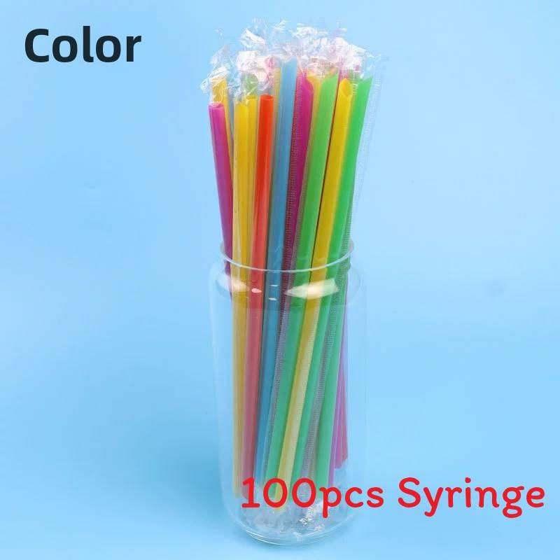 Disposable Plastic Drink Straws For Juices And Bubble Tea Perfect For Cafes And Parties