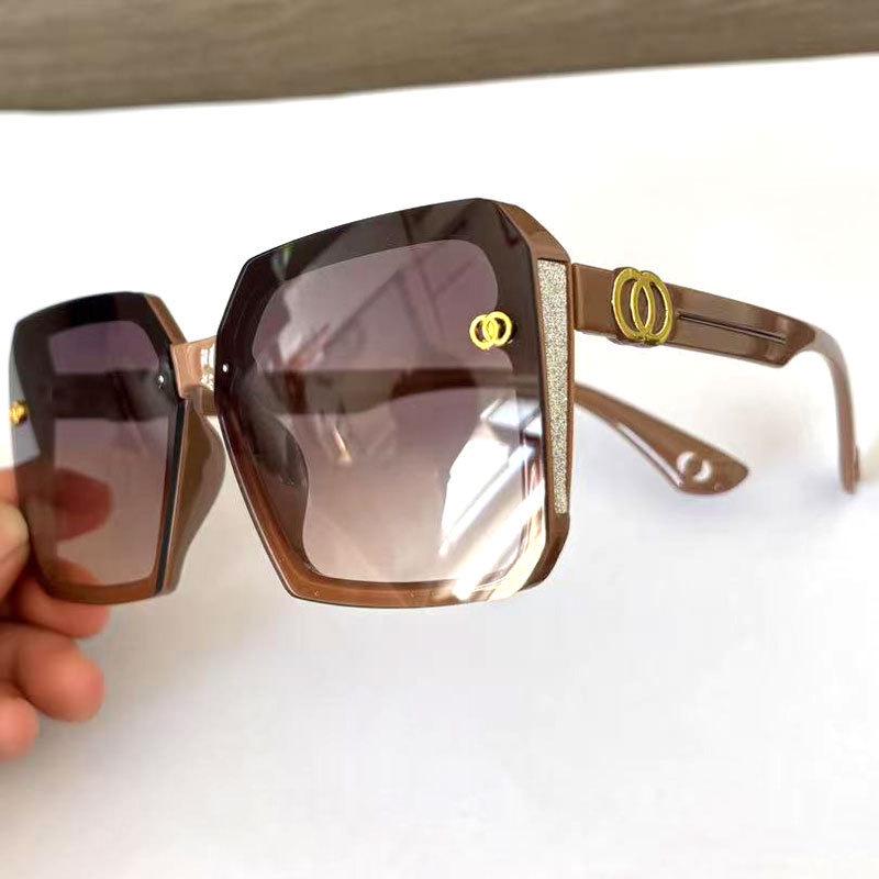 "Emma Women's Frameless Large Slim Sunglasses - Cut Edge, Sun Protection, Trendy High-End Glasses"