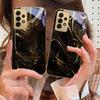 Das Aufbrausen der Gefühle Für Samsung A 01 52S A04 A05S A10 A12 13 22 23 24 36 42 M02 Note 10 20Ultra 8 9 Goldene Glas-Handyhülle