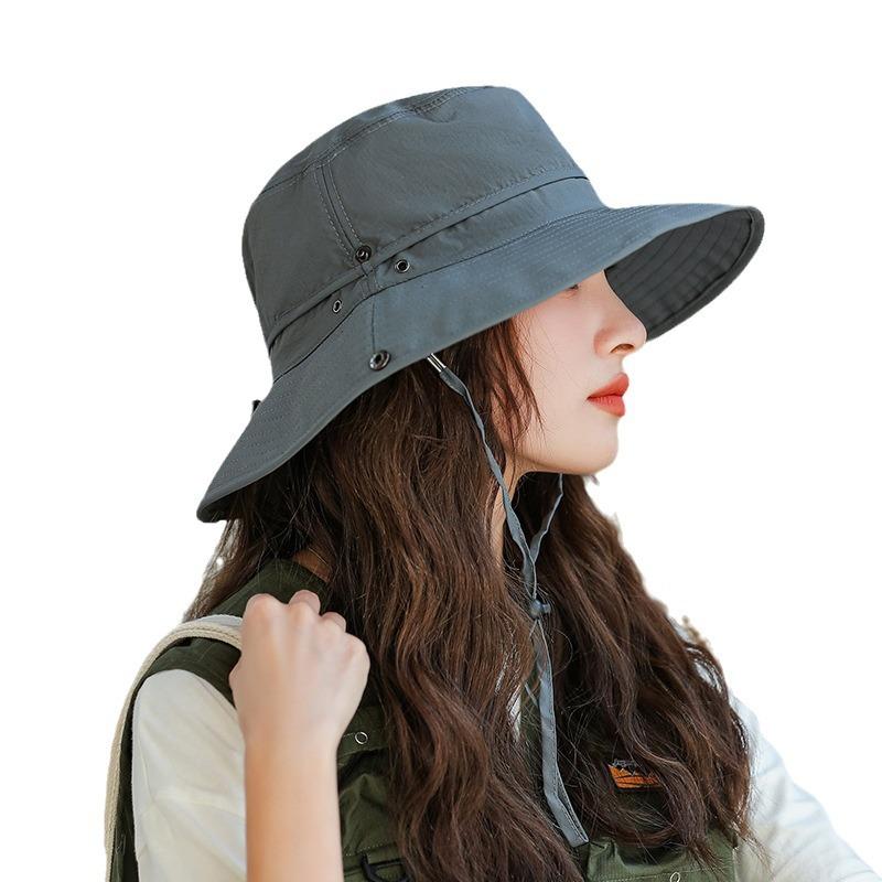 Summer Sun Protection Fisherman's Hat for Men Outdoor Sun Protection Hiking and Climbing Hat Fishing Hat with Wide Brim Western Cowboy Hat for Women