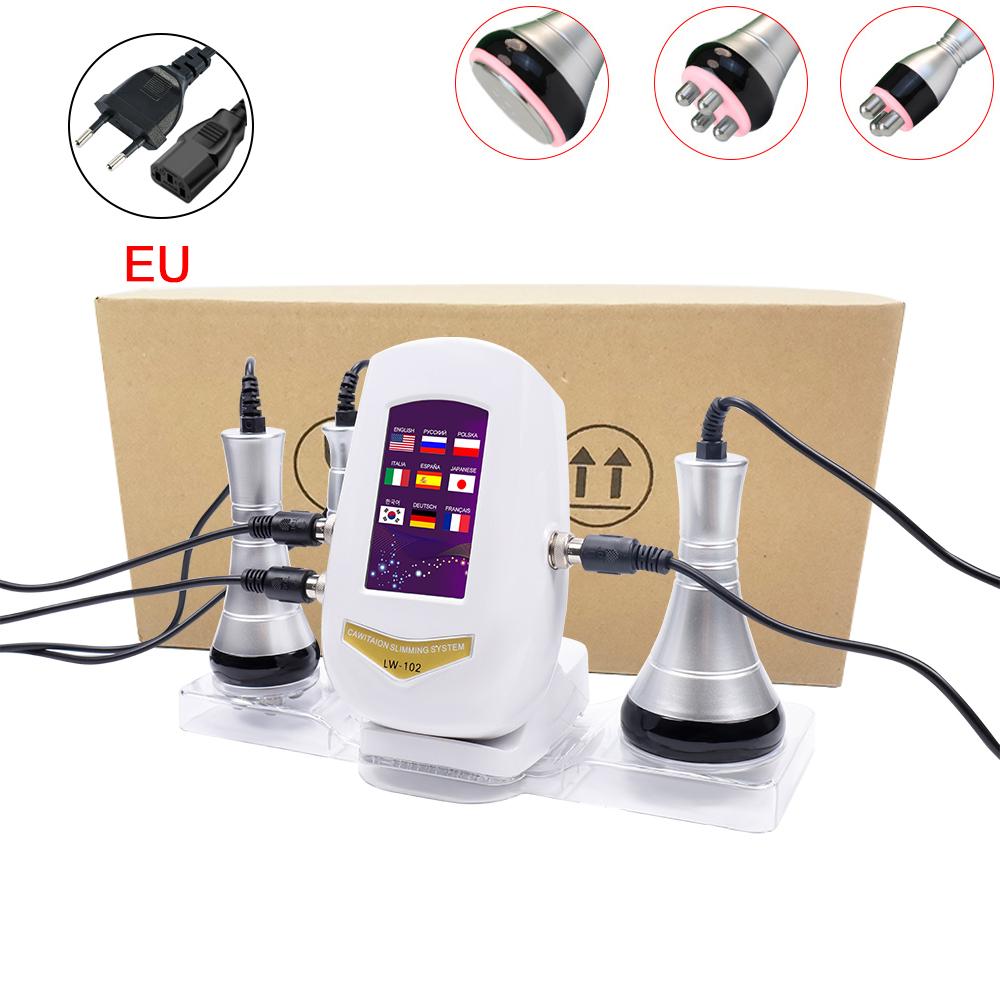 

3-в-1 40K Кавитационный Аппарат для Похудения RF Тело Лицо Сжигание Жира Похудение Профессиональный Домашний Спа-Уход EU Plug