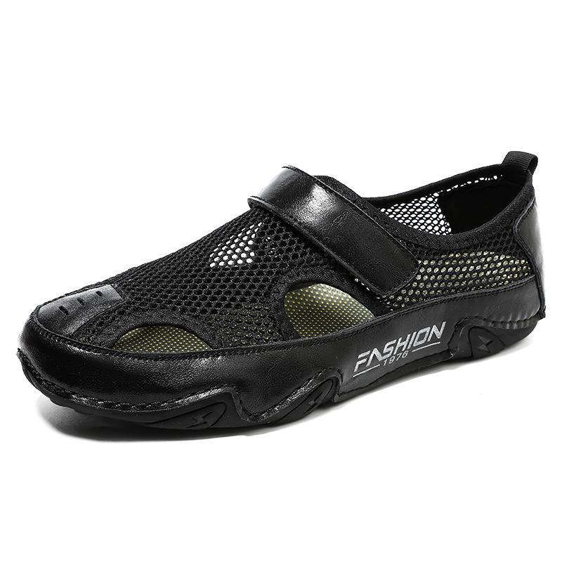 Modă Vânzări fierbinți pantofi de vară pentru bărbați respirabili și confortabili sandale de plajă de exterior plasă confortabilă încălțăminte de exterior de vară