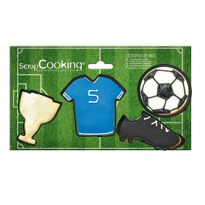 4 Football Cookie Cutters