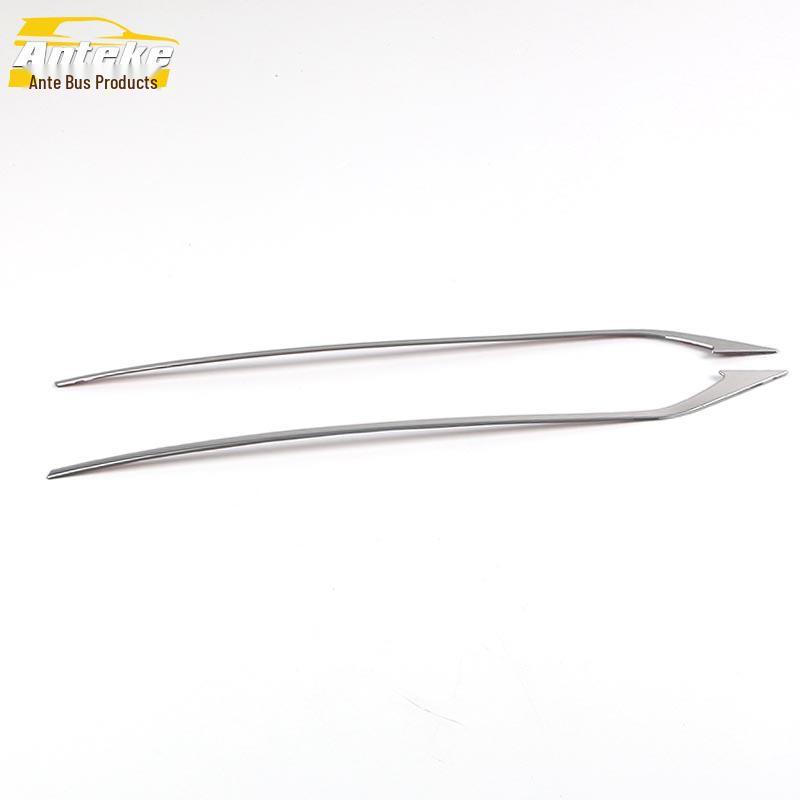 UNI-V Rear Fog Light Trim - Bright Strip Decoration for Exterior Car Accessories