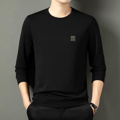 Herren Sweatshirt Frühling und Herbst Rundhals Dünn Locker Lässig Herren Trendig Hübsch Slim Top