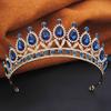 Princess Tiara Crown Headband for Women Elegant Queen Bridal Bride Headwear Hair Jewelry Gift for Wedding Dress Accessories