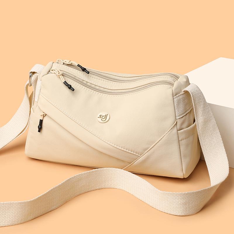 Lightweight Large Capacity Women's Crossbody Bag Lightweight Water-Repellent Nylon Shoulder Bag