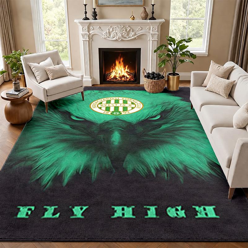 Ferencvarosi TC Carpet Door Mat for Living Room or Bedroom Protective Mat Under Chair Office Decoration Christmas Gift Birthday Present