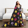 FNAFS At Freddy's Flannel Blanket  Warm Soft Throw Blanket for Couch Chair Decorative Fluffy Bedspread Sofa Bed Cover