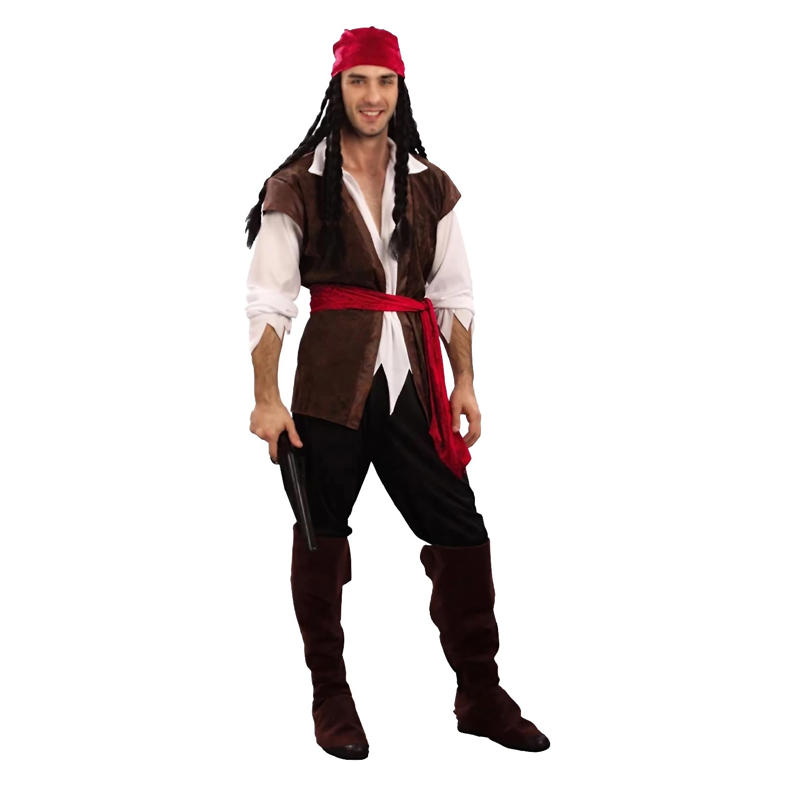 Pirate Pirate Halloween Fancy Dress for Men Costume [Boono] Cosplay, Princess/Queen Costume, (Men s Set)