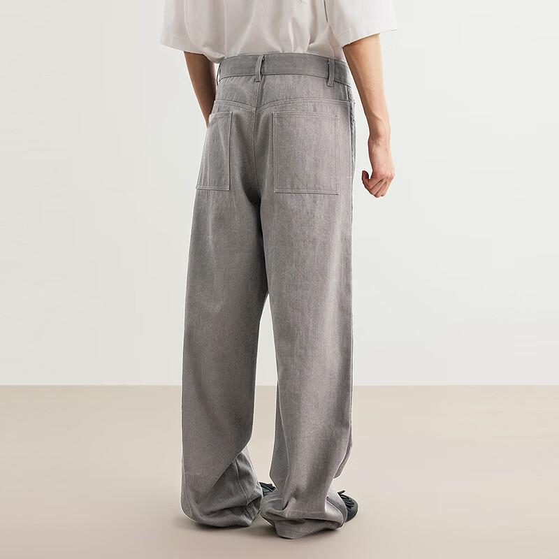 Sketch Men's 2025 Spring Loose Straight-Leg Cotton Denim Jeans