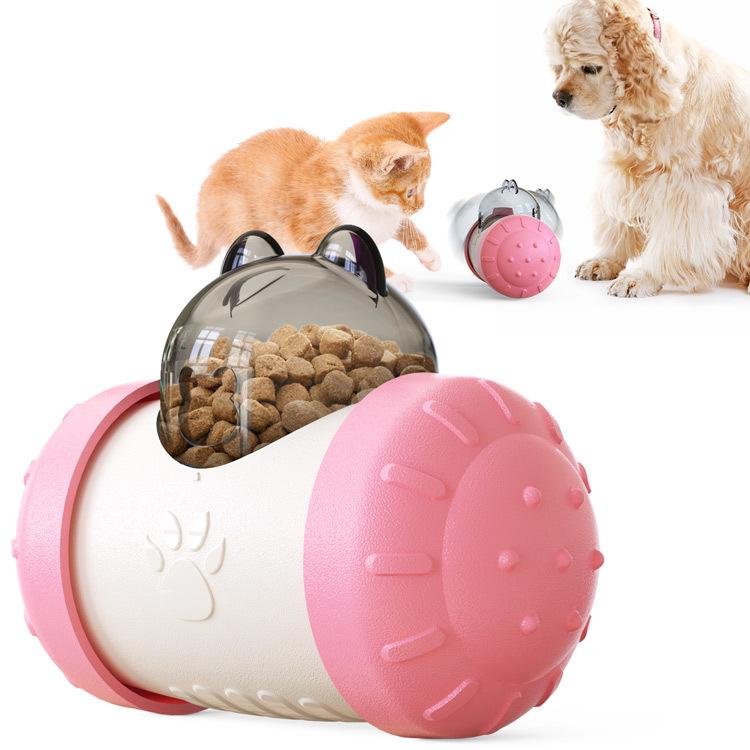 Pet Wobbling Bite-Resistant Food Ball Toy for Dogs and Cats