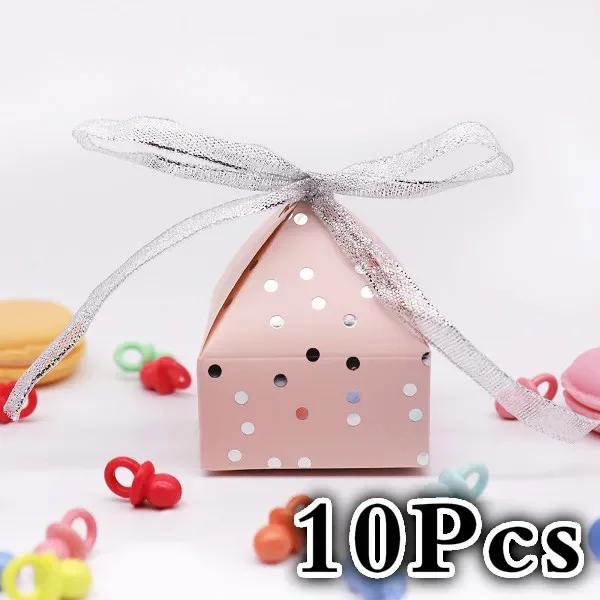10pc Mini Birthday Gift Box Wedding Chocolate Box Candy Box Baking Package Wedding Party Decorations Supply