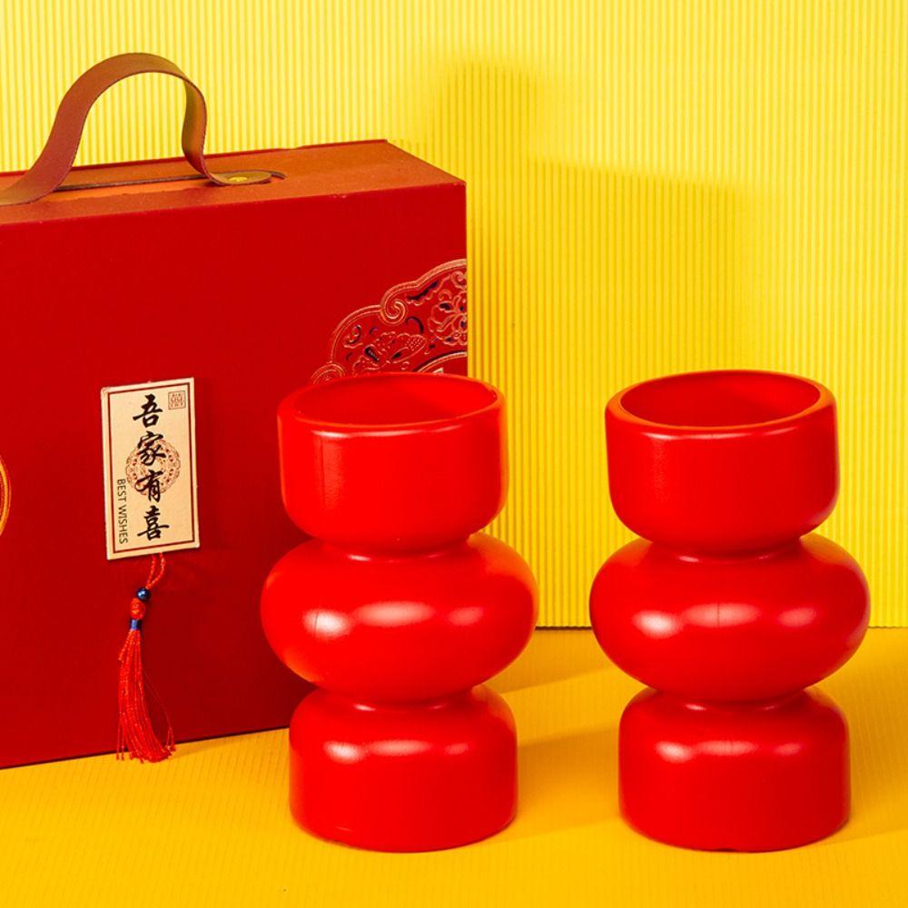 Kunststoff Blumenvase Weiß Rot Dekoration Tischvase Blumengeschäft Gartenbedarf