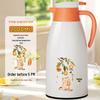 Large Capacity Insulated Glass Thermos for Students & Home Use
