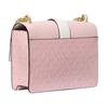 MICHAEL KORS Greenwich Metal Logo Accessories Chain Shoulder Strap Coated Canvas Shoulder Bag Small Women's Pink Blush