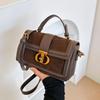 Popular New Retro Portable Small Square Bag, High-end Texture Niche Design, Light Luxury Shoulder Bag