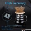 EXSX Digital Coffee Scale with Timer, 3KG/0.1g(ml/oz) High Precision, Auto Tare Function,USB Rechargeable Scale with LED Display