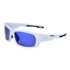 Breed Sirus Polarized Mens Sunglasses White Blue