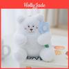 Cute And Fluffy Bear Keychain Soft Pp Cotton Stuffed Plush Accessory For Bags