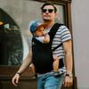 Baby Carrier Ergonomic Back Carrier Urban 100% Cotton Black