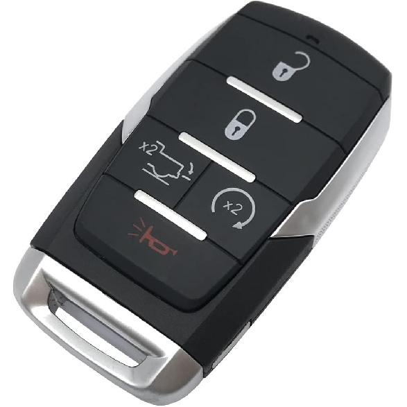 Keyless Entry Remote Key Fob Cover Case fit for     Dodge Ram 1500 Key Fob Shell (Button 3)