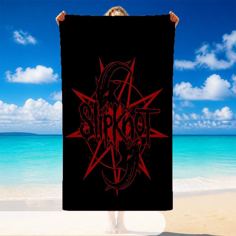 Quick Dry Beach Towel Slipknot Pattern, Lightweight Absorbent Towel for Pool Beach Vacation Use