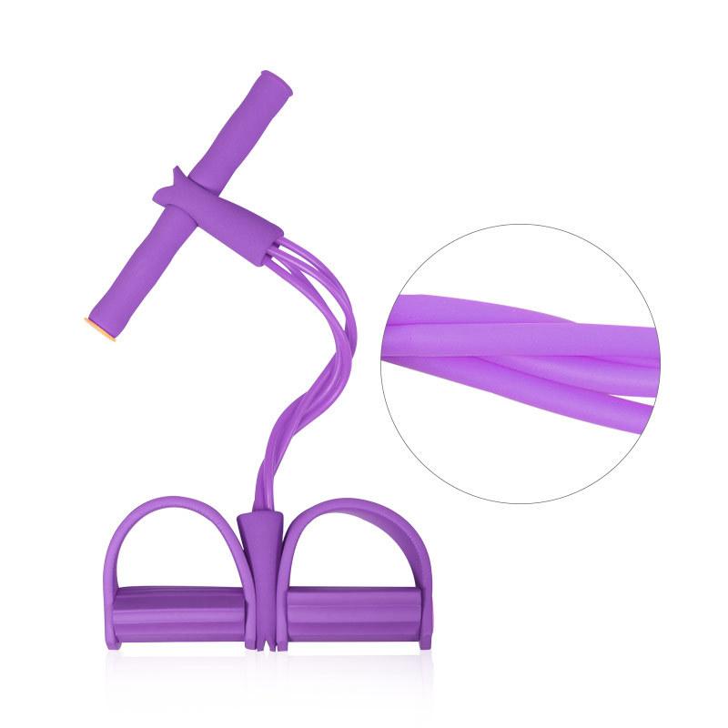 Kaisu Fitness Equipment Sit-ups Puller Belly Tuck Four-strand Rope Elastic Rope Pedal Puller