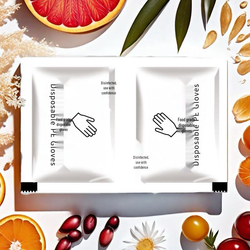 ZISIZ Individually Packaged Disposable Food Gloves