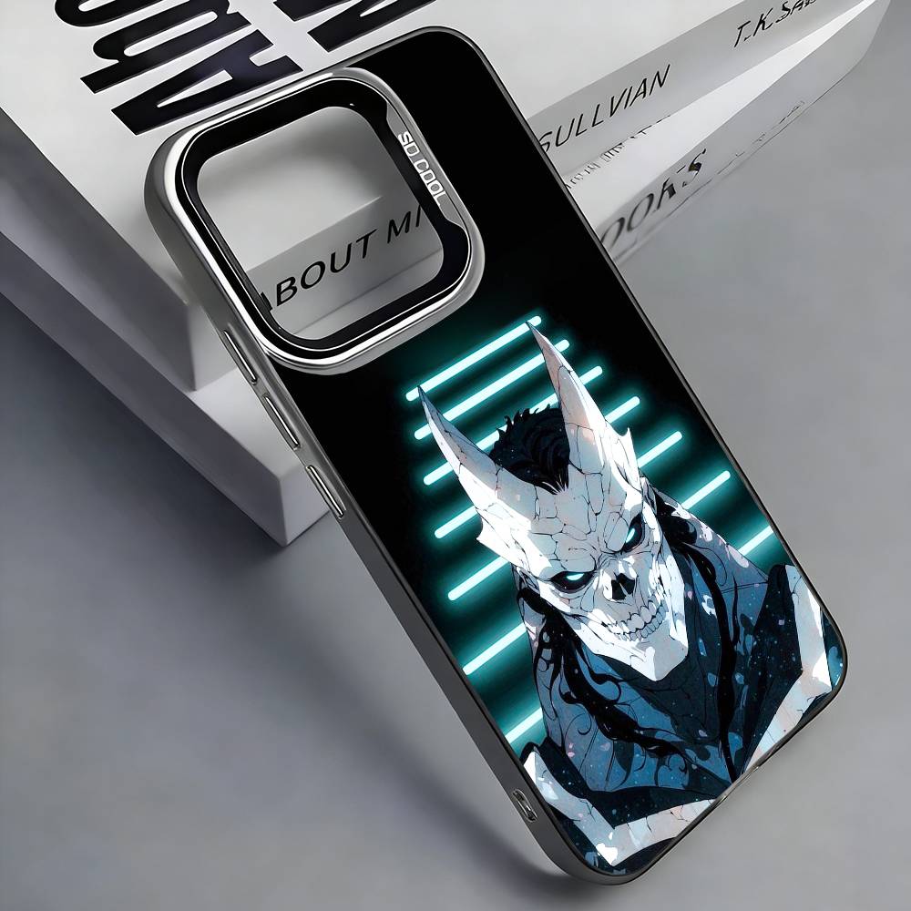 Kaiju No.8 Monster Colorful Silver Back Phone Case For IPhone 17 16 15 14 13 12 11 Plus Pro Max Plus