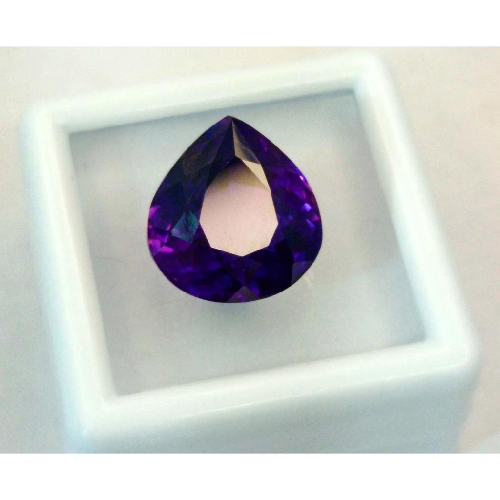 Natural Purple Pink Sapphire 10-12 Ct Pear Cut Certified Stunning Gemstone