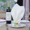 Table Decoration Mori Tulip Flower Alloy Napkin Ring Metal Painted Napkin Ring For Home Dining Party Gift