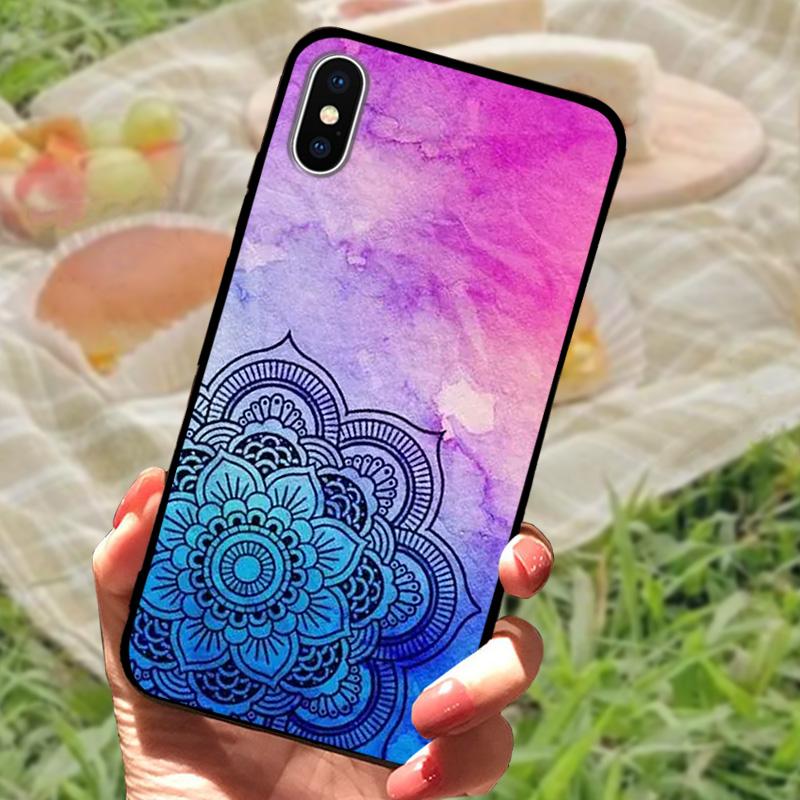 For Apple iPhone XS Soft Case X XR TPU Silicone Phone Back Cover For iPhone XS Max Fashion Printed Covers Case Protective Fundas