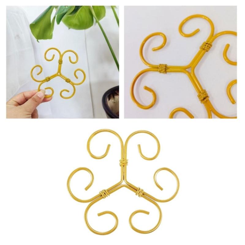 Rustproof Metal Flower Support Stake For Indoor Outdoor Climbing Vine Bouquets Decorative Garden Plant Structure 4 Pack