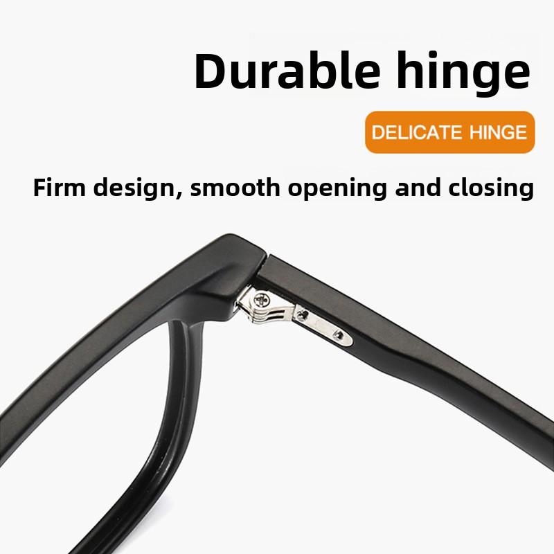51-19 Ultra-light TR90 retro Glasses Frame Large Frame Square Myopia Glasses Anti-blue Light Reading Glasses