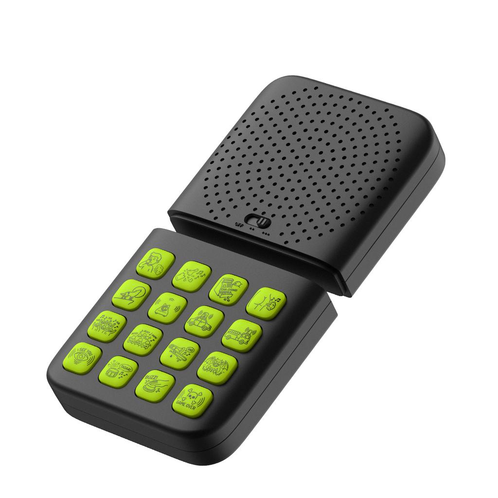 Kids Funny Sound Maker 16 Hilarious Sound Effects Machine Wireless Remote Control Black Green