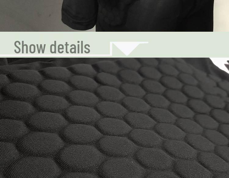 Schnelltrocknendes Anti-Kollisions-Langarm-Enges Rugby- & Basketball-Trainingsshirt