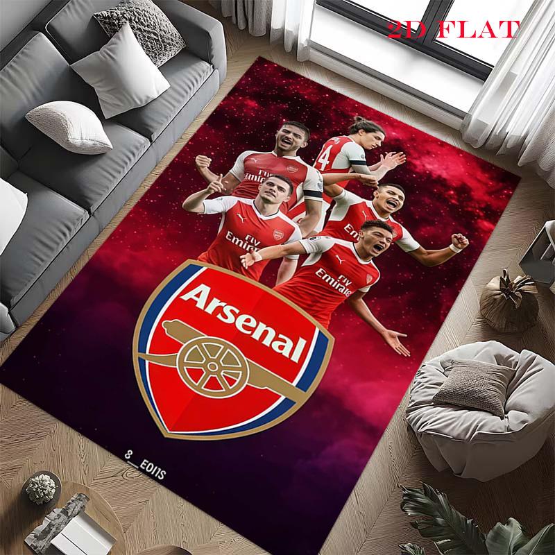 Arsenal Football Club Carpet Rug for Living Room Bedroom Home Sofa Decoration,Kids Play Nonslip Floor Mat