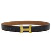 Great HERMES belt Margiela period Mini Constance H Black brown leather Women Used