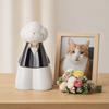 Dog Shape Dog Ceramic Urn Moisture-proof Pet Ashes Storage Box Cat Funeral Urn Pet Supplies