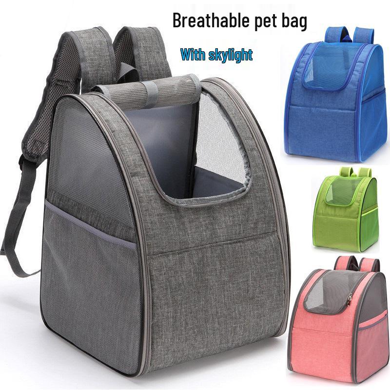 Car Carrier for Cat Cage with Sunroof & Pet Backpack for Dogs