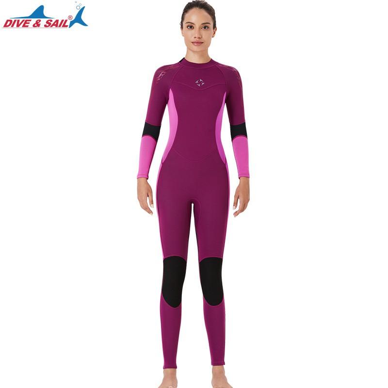 3mm Neoprene Wetsuit Women Men Full Body Warm Suit Snorkeling Surfing Swimming Winter Fall
