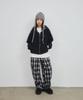 Leteoli Check Frill Pocket Pants_Black